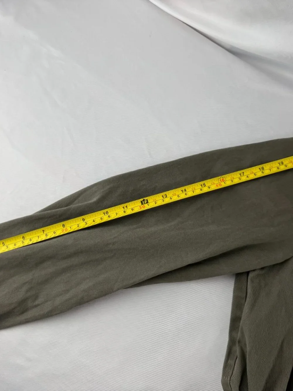 New Directions Utility Anorak Jacket Women Green Cotton Drawstring Utility Coat